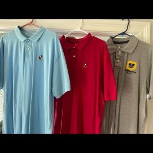 Three like new Disney Polo shirts, xxl